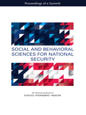 cover image of Social and Behavioral Sciences for National Security